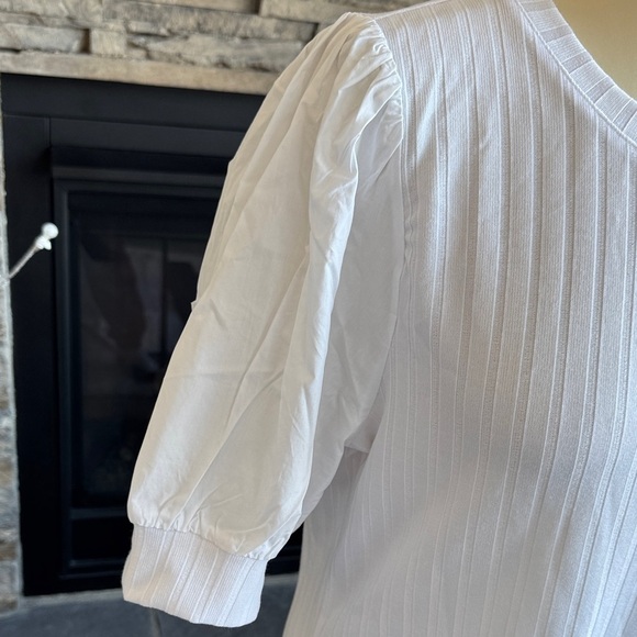 Design History White Ribbed Blouse - Picture 5 of 12